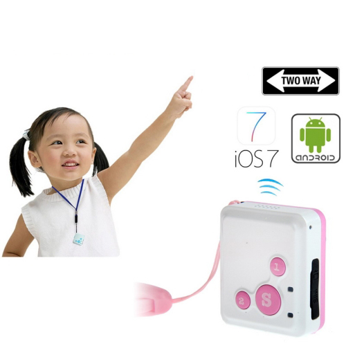 Real Time GSM Mini GPS Tracker GPRS Tracking SOS Communicator (RF-V16)Pink